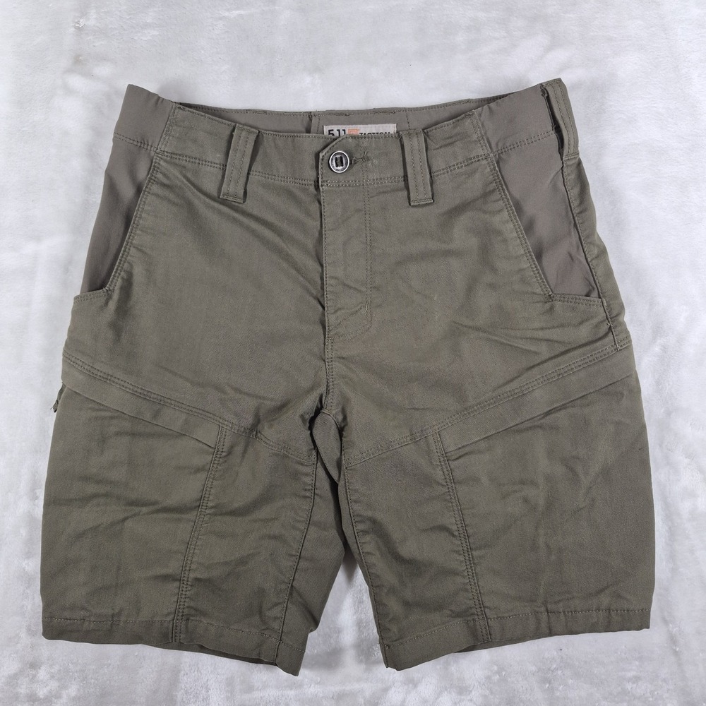 5.11 Tactical Ridge Shorts Men's 35 Green 9 Inseam Durable Outdoor Cargo Stretch